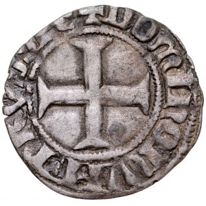 Winrych von Kniprode 1351-1382, vierteljährlich, Av.: Teutonenschild, Rv: Gerades Kreuz, Torun.