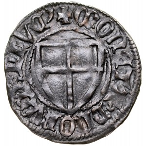 Konrad von Jungingen 1393-1407, Sheląg, Av.: Grand Master's shield, Rv.: Teutonic shield, Gdansk, Malbork, Torun.