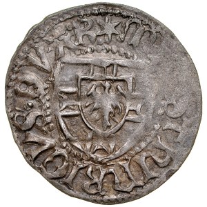 Henryk IV von Richtenberg 1470-1477, Szeląg, Av.: Tarcza wielkiego mistrza, Rv.: Tarcza krzyżacka, Królewiec.