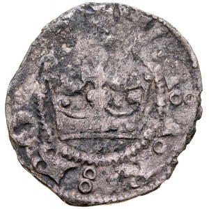 Wenceslas II 1300-1305, Parvus, Av: Royal crown, Rv.: Bohemian lion.