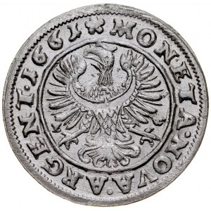 Silesia, Duchy of Legnicko-Brzesko-Wołowskie, Ludwik 1653-1663, 3 krajcary 1661 E-W, Brzeg.