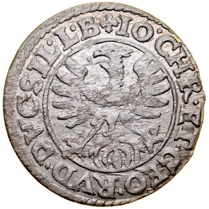 Schlesien, Herzogtum Legnicko-Brzesko-Wołowskie, Jan Chrystian und Jerzy Rudolf 1603-1621, 3 krajcars 1616, Zloty Stok.