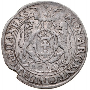 Johannes II. Kasimir 1649-1668, Ort 1652 G-R, Danzig. RRR.