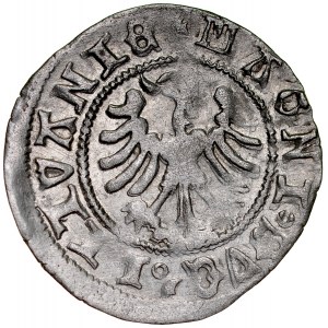 Alexander Jagiellonian 1501-1506, Halber Pfennig, Vilnius.