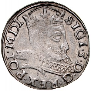 Zikmund III. 1587-1632, Trojak 1597, Wschowa. přeškrtnuto 7
