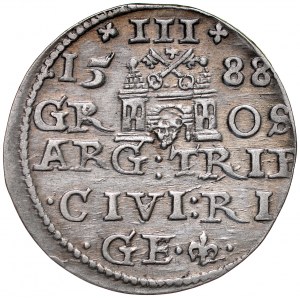 Žigmund III. 1587-1632, Trojak 1588, Riga.