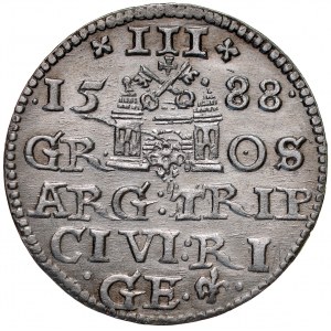 Sigismund III 1587-1632, Troika 1588, Riga.
