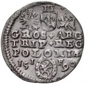 Zygmunt III 1587-1632, Trojak 1590, Olkusz.