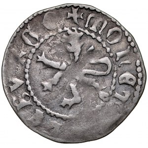 Ladislaus Jagiello 1386-1434, Lvov half-penny, Av: Stepping lion, Rv: Jagiellonian eagle.