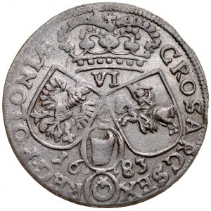 John III Sobieski 1674-1696, Sixteen83 C, Krakow.