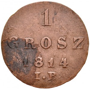 Księstwo Warszawskie, Grosz 1814 IB, Warszawa.
