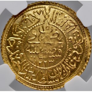 Turkey, Mahmud 1808-1839, Rumi Altin AH 1223/15, Istambul.