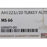 Turkey, Mahmud 1808-1839, New Adli Altin AH 1223/20, Istanbul.