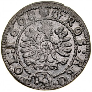 Sigismund III 1587-1632, Grosz 1608, Krakow.