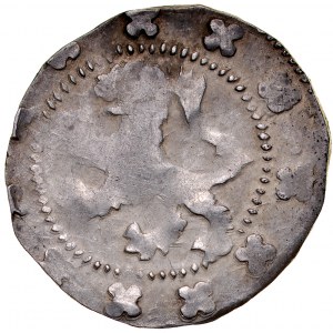 Sliezsko, Brzesko-Legnicko-Wołowo, Bolesław III Rozrzutny 1311-1348, štvrťročník, Av.: Lion, Rv: Vpravo, v poli šesťcípa hviezda a písmeno A, RRR.