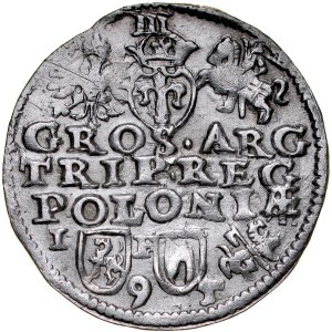 Zikmund III. 1587-1632, Trojak 1595, Lublin, Axe, RR.