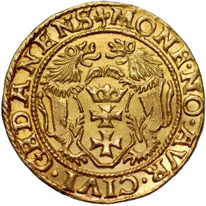 Sigismund II Augustus 1545-1572, Dukat 1551, Danzig. RRR.