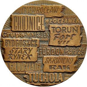 Medaila navrhnutá E. Gorolom v roku 1969, venovaná pamiatke mučeníctva a boja proti fašizmu 1939-1945.