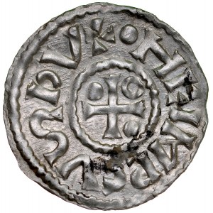 Deutschland, Heinrich II 985-995, Denar, Regensburg.