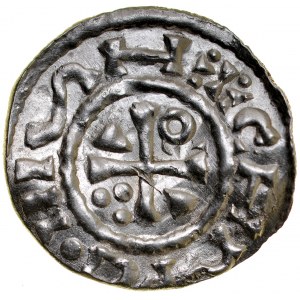 Německo, Heinrich II 1002-1024, Denar, Regensburg.