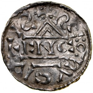 Nemecko, Heinrich II 1002-1024, Denar, Regensburg.