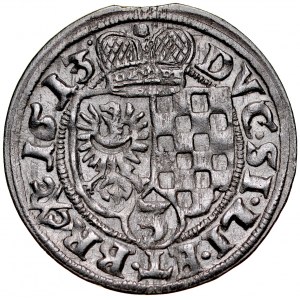 Schlesien, Herzogtum Legnicko-Brzesko-Wołowskie, Jan Chrystian und Jerzy Rudolf 1603-1621, 3 krajcary 1613, Zloty Stok.
