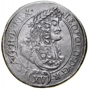 Hungary, Leopold I 1657-1705, XV krajcarów 1692 K-B, Kremnica.