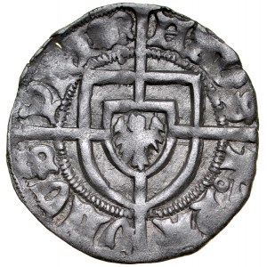 Paul von Russdorf 1423-1441, Muschel, Av.: Großmeisterschild, Rv.: Germanenschild.