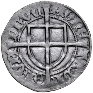 Mikhail Kuchmeister von Sterberg 1414-1422, Shelagh, Av.: Grand Master's shield, Rv.: Teutonic shield.