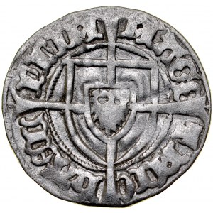 Mikhail Kuchmeister von Sterberg 1414-1422, Shelagh, Av.: Grand Master's shield, Rv.: Teutonic shield.