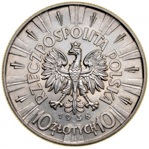 II RP, 10 Zloty 1938, Piłsudski, Warschau.