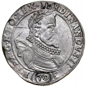 Bohemia, Ferdinand II 1619-1637, Half-talar for 70 krajcar 1620, Kutna Hora.