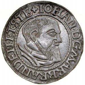 Śląsk, Księstwo Krośnieńskie, Jan Kostrzyński 1535-1571, Grosz 1546, Krosno.