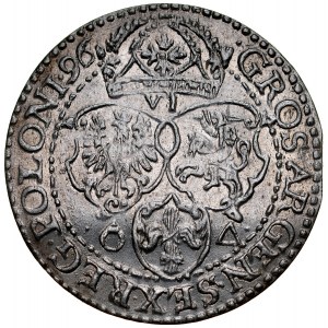 Žigmund III. 1587-1632, šiesty z roku 1596, Malbork.