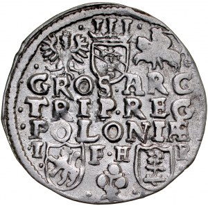 Žigmund III. 1587-1632, Trojak 1596, Poznaň. RR. dátum na av., bez ID na rv.