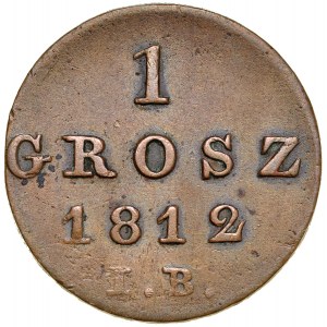Księstwo Warszawskie, Grosz 1812 IB, Warszawa.