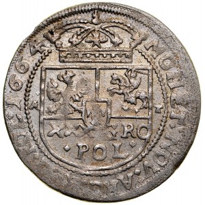 Johannes II. Kasimir 1649-1668, Tymf 1664, Bydgoszcz, Krakau.