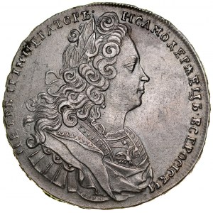 Rosja, Piotr II 1727-1730, Rubel 1728, Moskwa.