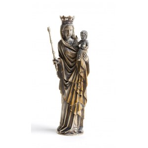 German Gothic ivory carving of the Virgin and Child - 15th century
