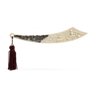 Sterling silver and ivory Liberty american bookmark - 1890-1910