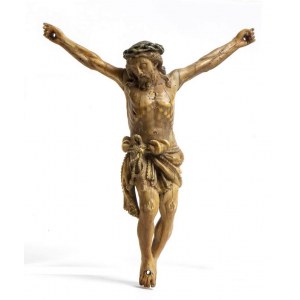 Indo-Portuguese ivory Crucifix - Goa, 17th century