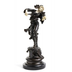 French Art Déco bronze and ivory sculpture - ca. 1910