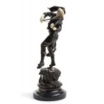 French Art Déco bronze and ivory sculpture - ca. 1910
