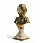 French Art Déco bronze and ivory sculpture - ca. 1900, sculptor EUGENE HANNOTEAU