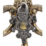 A particular Italian silver candelabrum - circa 1820, Venice (?)