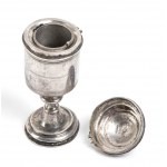 Holy oil silver container - Palermo, late XVII century