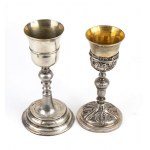 Two Italian silver Eucharistic chalices - Palermo early 18th century and 19th century