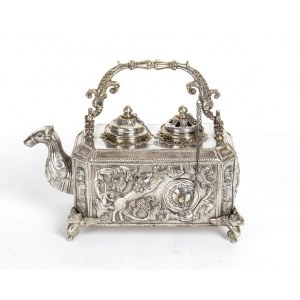Peruvian silver incense burner pourer - early 20th century