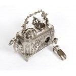 Peruvian silver incense burner pourer - early 20th century