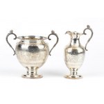 English Victorian sterling silver tea service - London 1869 e 1886 Sheffield 1911, mark of MARTIN HALL & Co. LTD